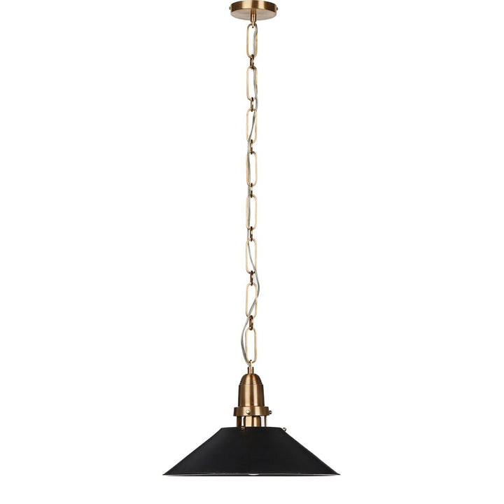 Reynolds Tapered Pendant - Black Aluminum Enamel