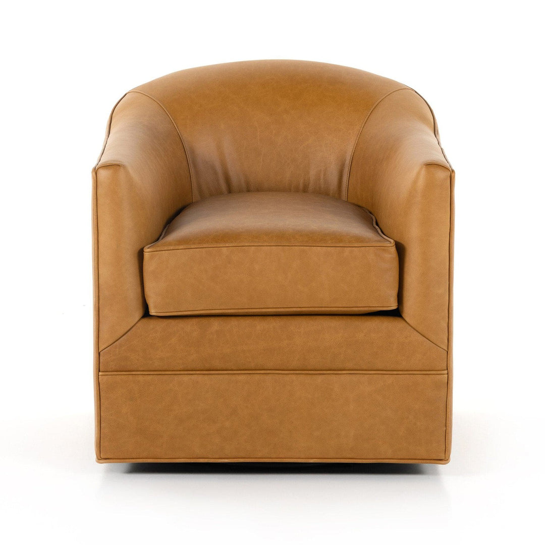 Sawyer Swivel Chair - Osorno Camel