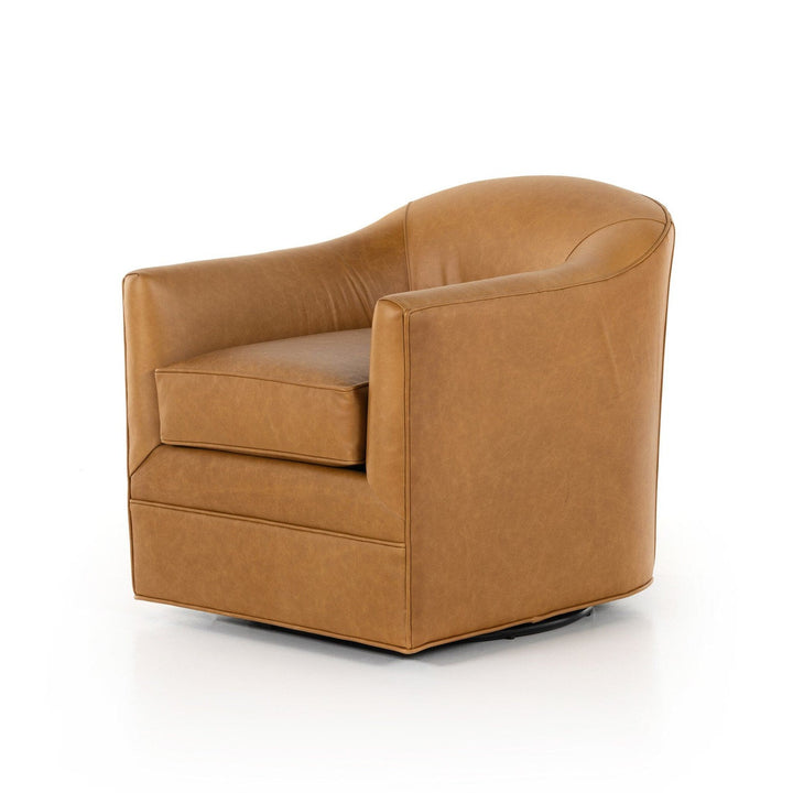 Sawyer Swivel Chair - Osorno Camel