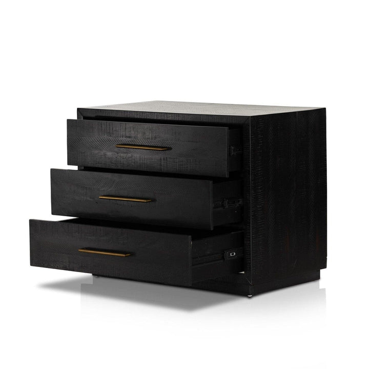 Emerson Large Nightstand - Burnished Black