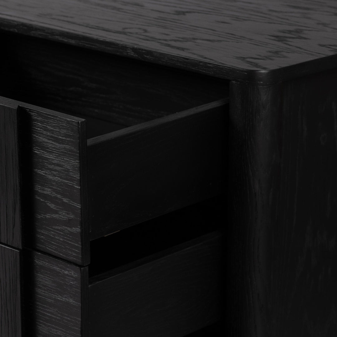 Harper Media Console - Brushed Ebony Oak