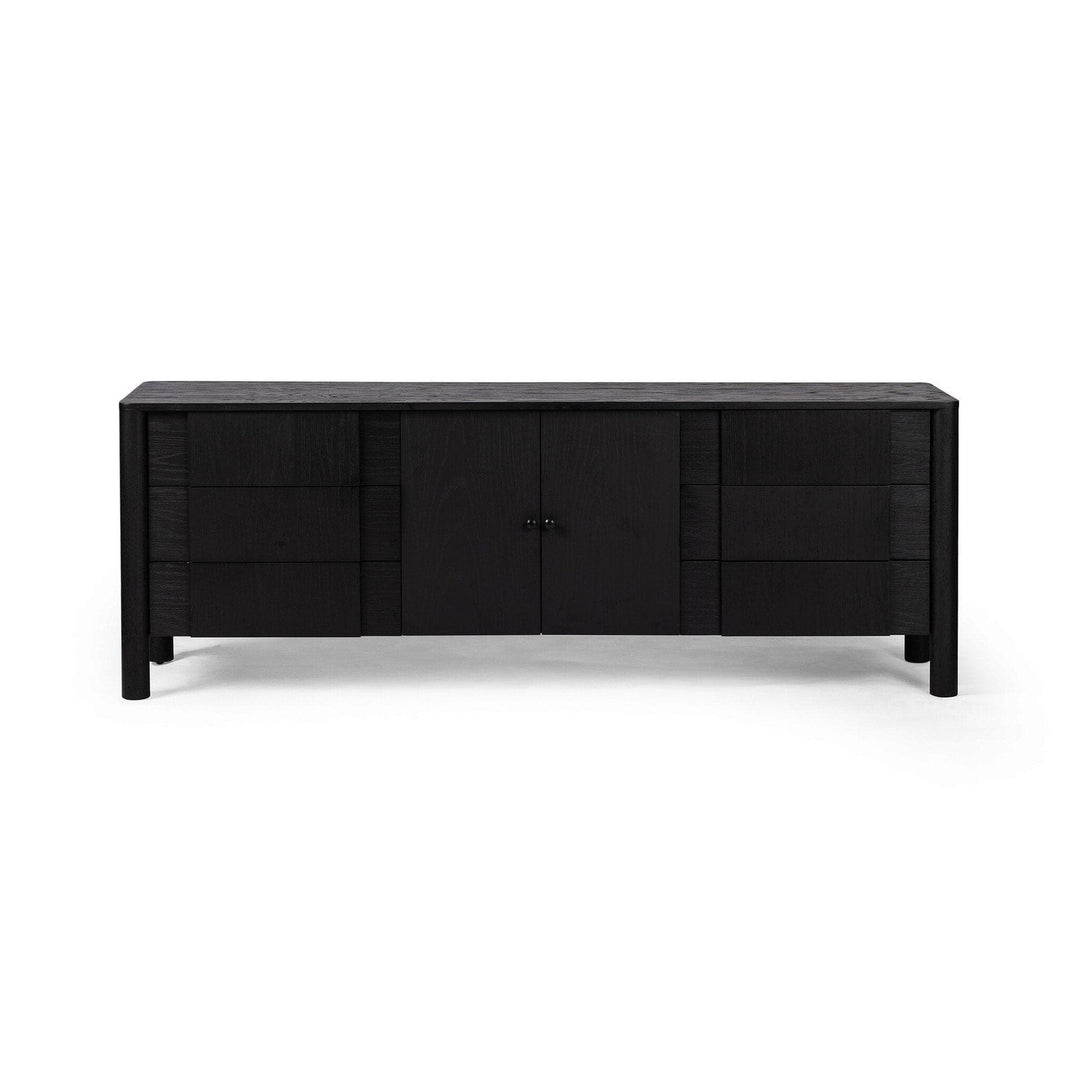 Harper Media Console - Brushed Ebony Oak