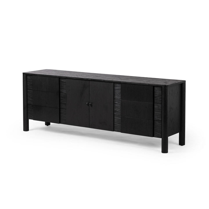 Harper Media Console - Brushed Ebony Oak