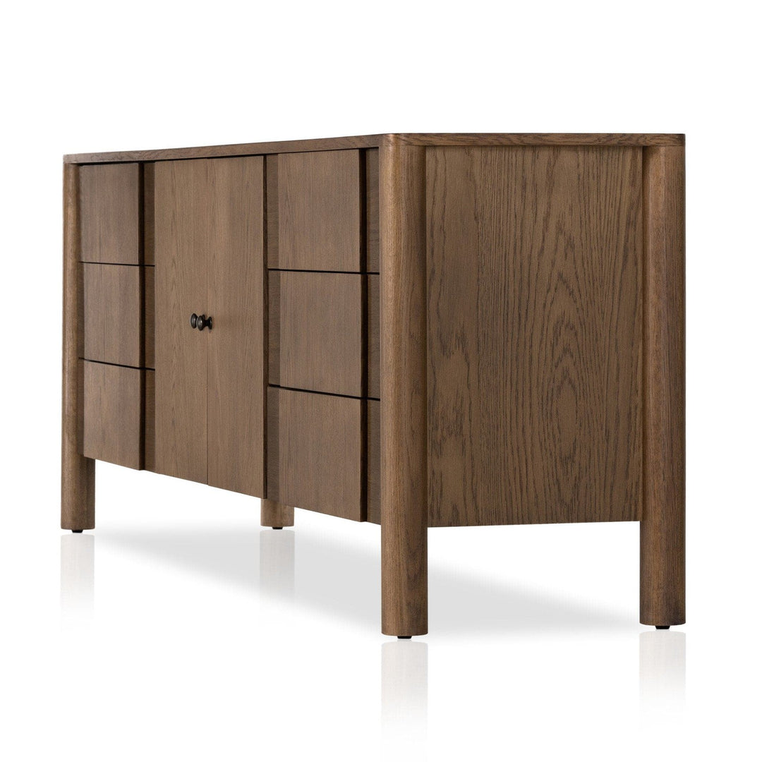 Harper Media Console - Tan Oak