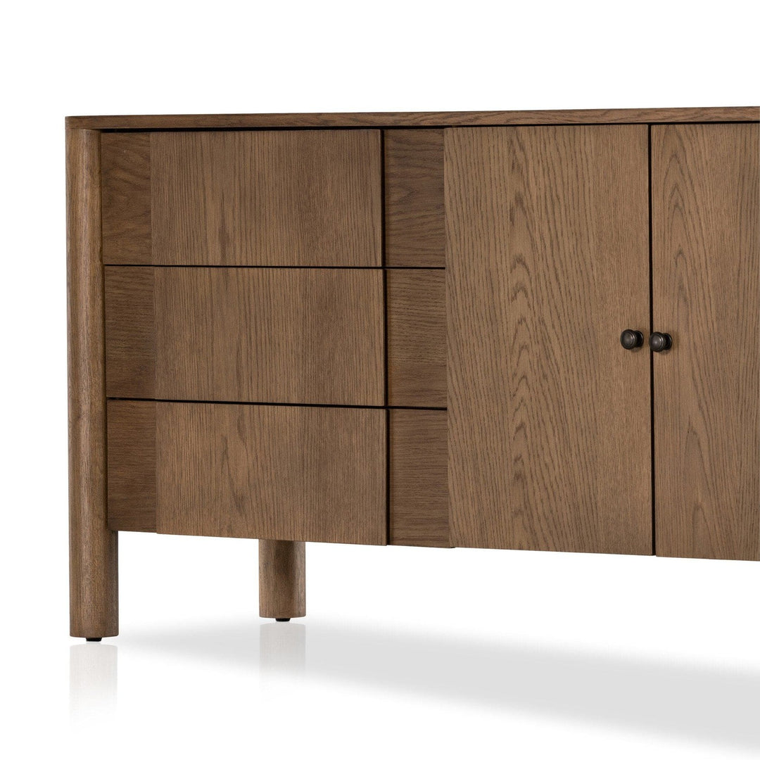 Harper Media Console - Tan Oak