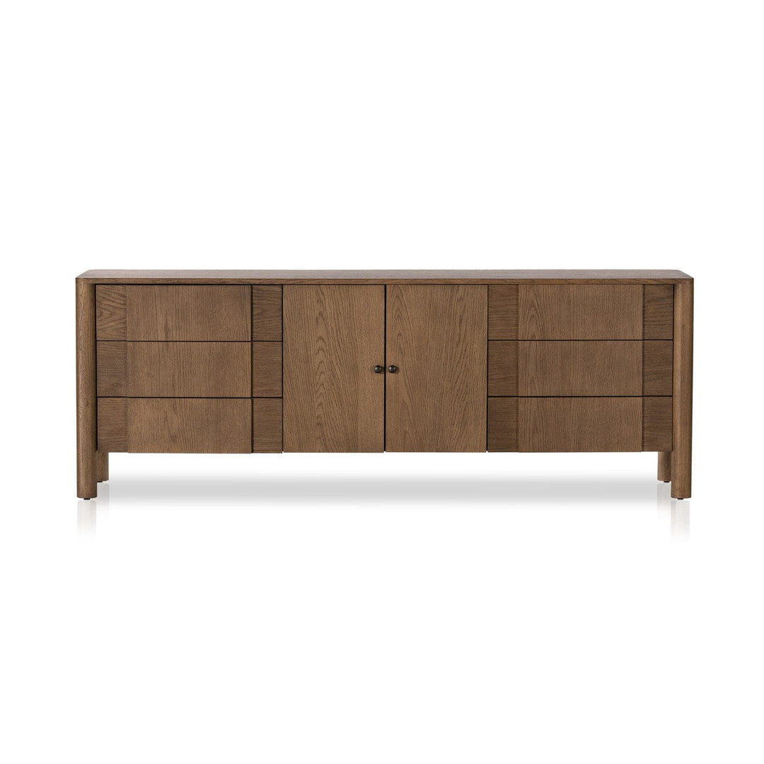 Harper Media Console - Tan Oak