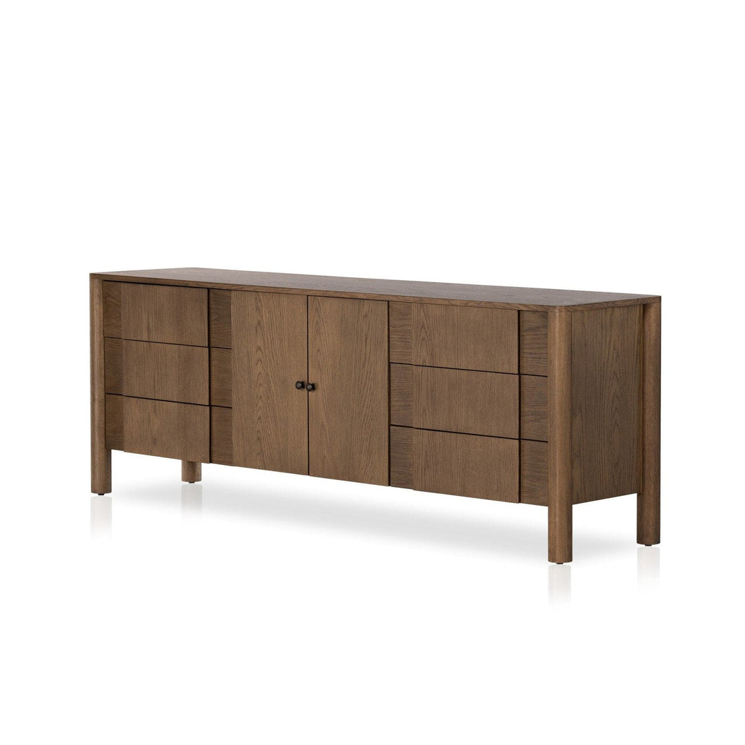 Harper Media Console - Tan Oak