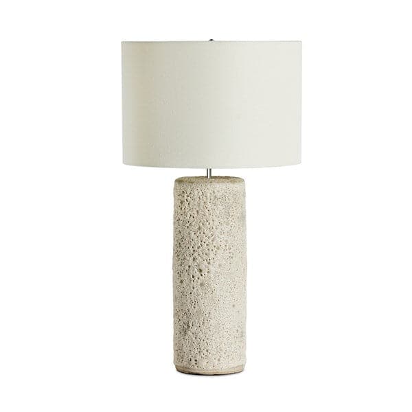 Ozer Table Lamp - Reactive White Glaze-Four Hands-FH-235066-001-Table Lamps-1-France and Son