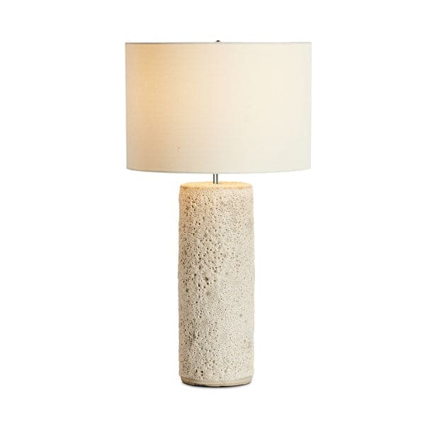 Ozer Table Lamp - Reactive White Glaze-Four Hands-FH-235066-001-Table Lamps-3-France and Son