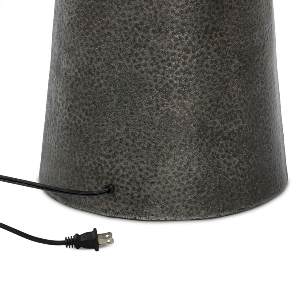 Ziggy Floor Lamp - Hammered Smoked Nickel
