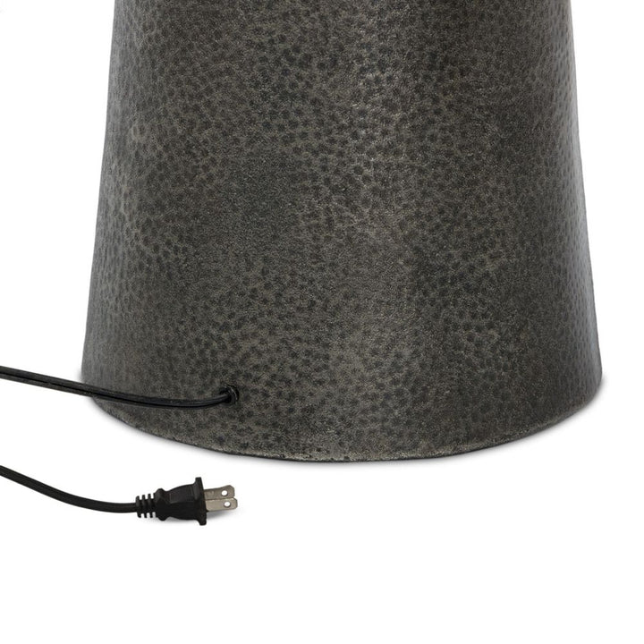Ziggy Floor Lamp - Hammered Smoked Nickel
