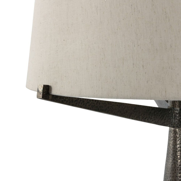 Ziggy Floor Lamp - Hammered Smoked Nickel