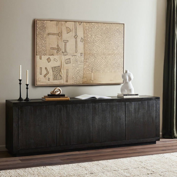 Harvey Sideboard - Worn Black Veneer