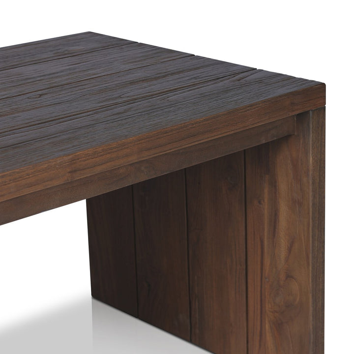 Salinas Outdoor End Table - Stained Heritage Brown