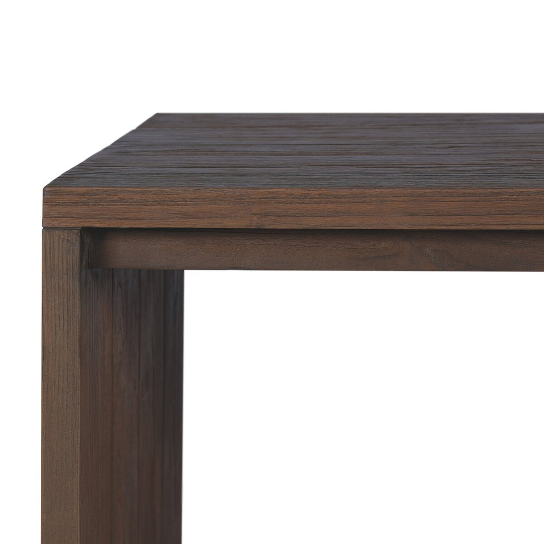 Salinas Outdoor End Table - Stained Heritage Brown