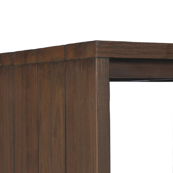 Salinas Outdoor End Table - Stained Heritage Brown