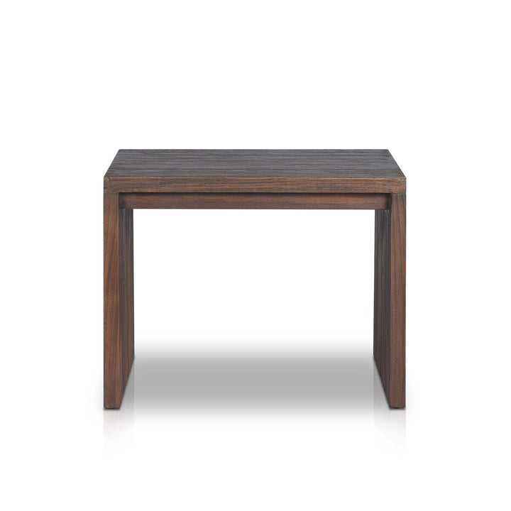 Salinas Outdoor End Table - Stained Heritage Brown