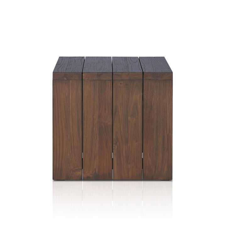 Salinas Outdoor End Table - Stained Heritage Brown