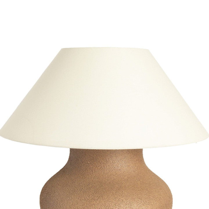 Emerson Ceramic Table Lamp - Textured Dark Sand Porcelain