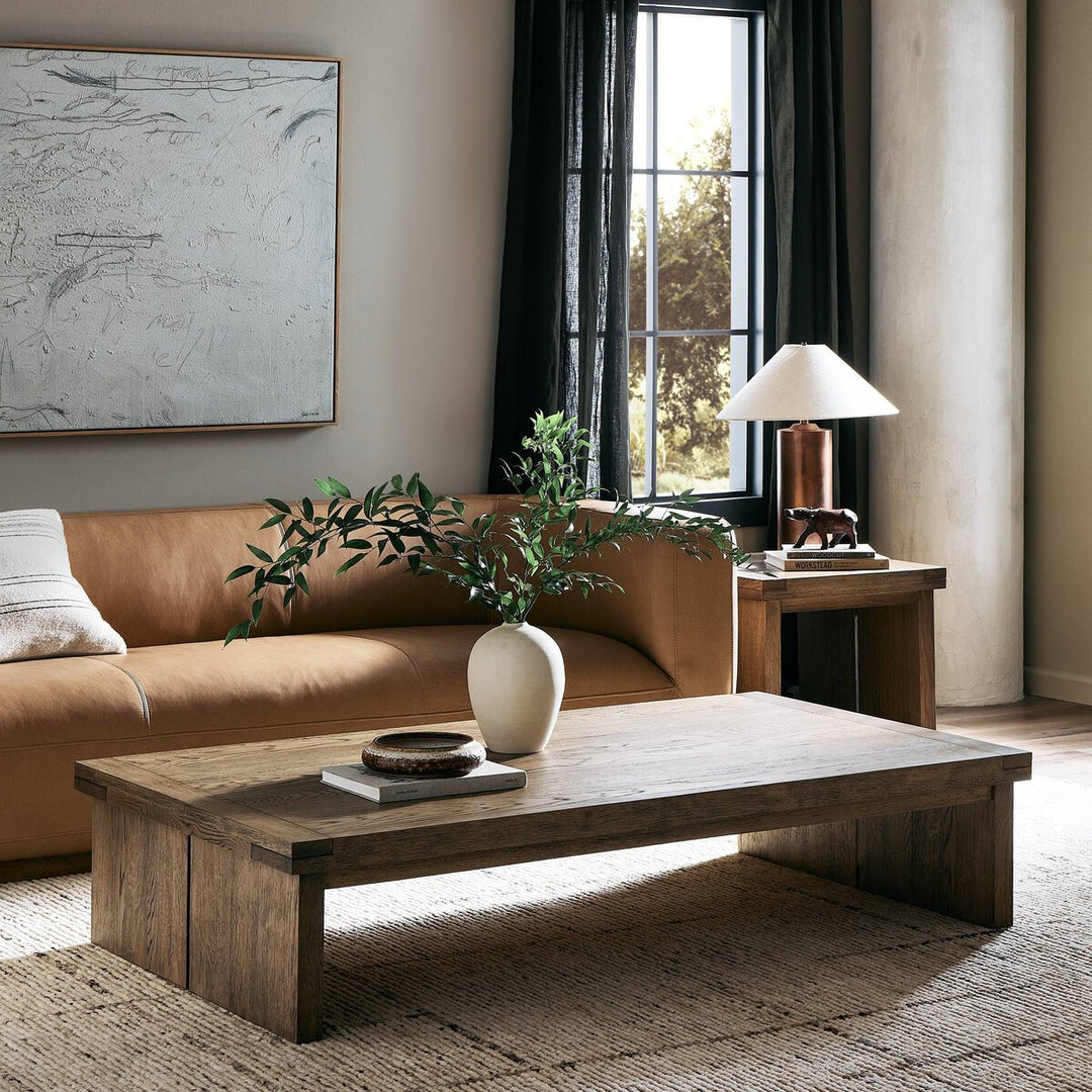 Harvey Coffee Table - Worn Oak Veneer