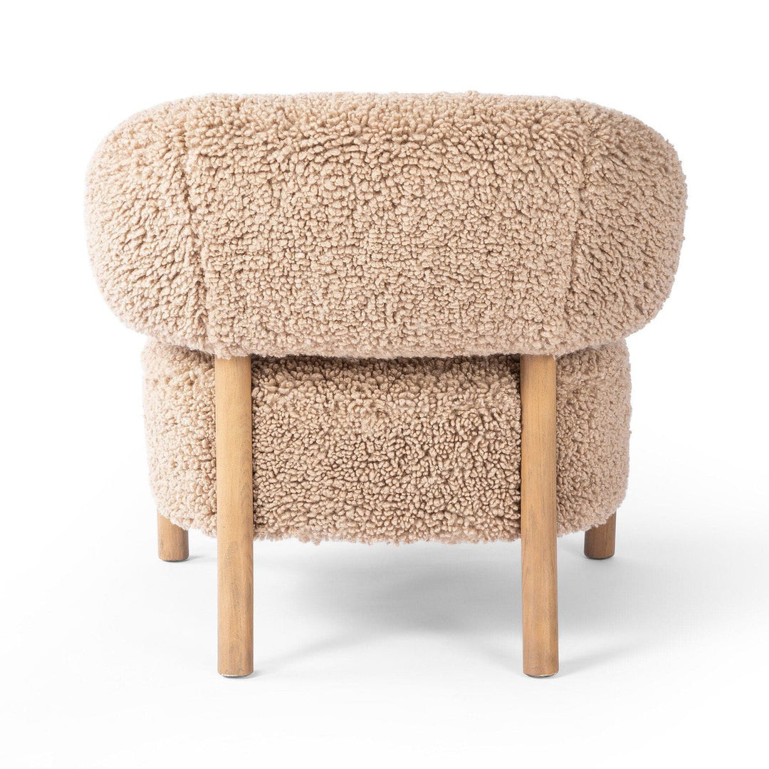 Asher Lounge Chair - Andes Toast Shearling