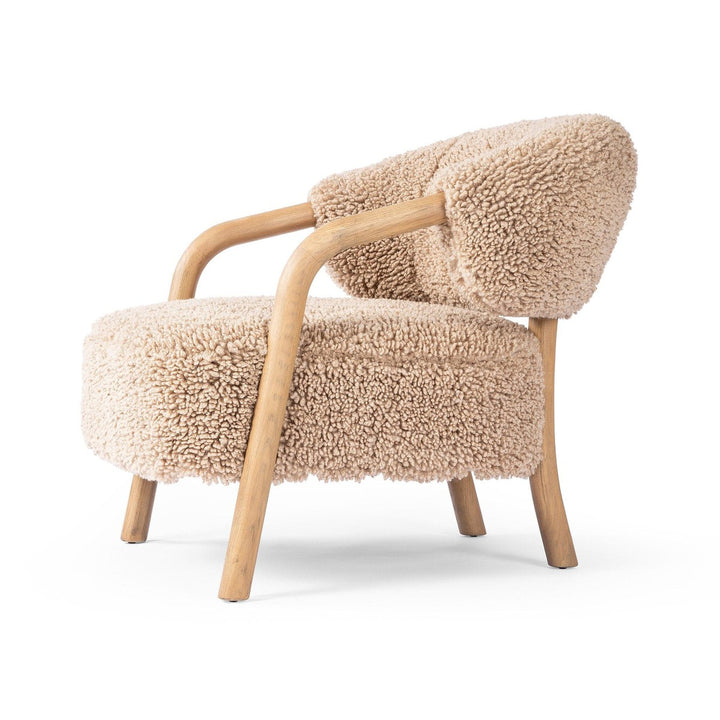 Asher Lounge Chair - Andes Toast Shearling