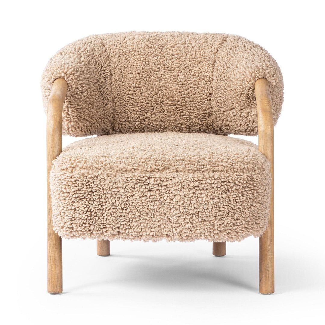 Asher Lounge Chair - Andes Toast Shearling