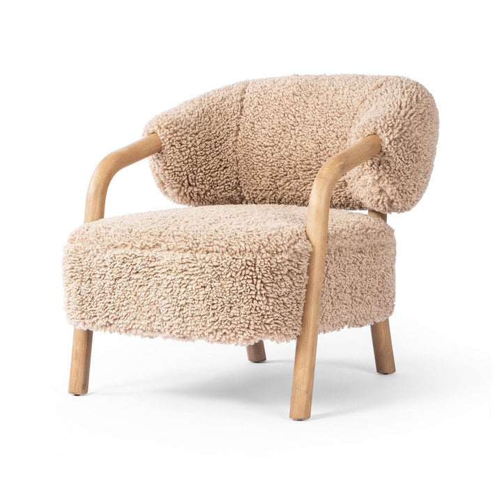 Asher Lounge Chair - Andes Toast Shearling