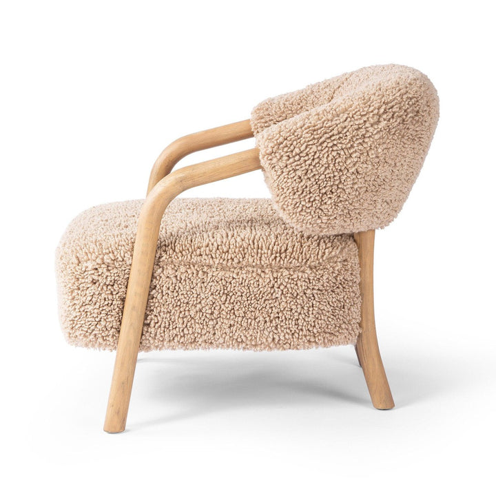 Asher Lounge Chair - Andes Toast Shearling