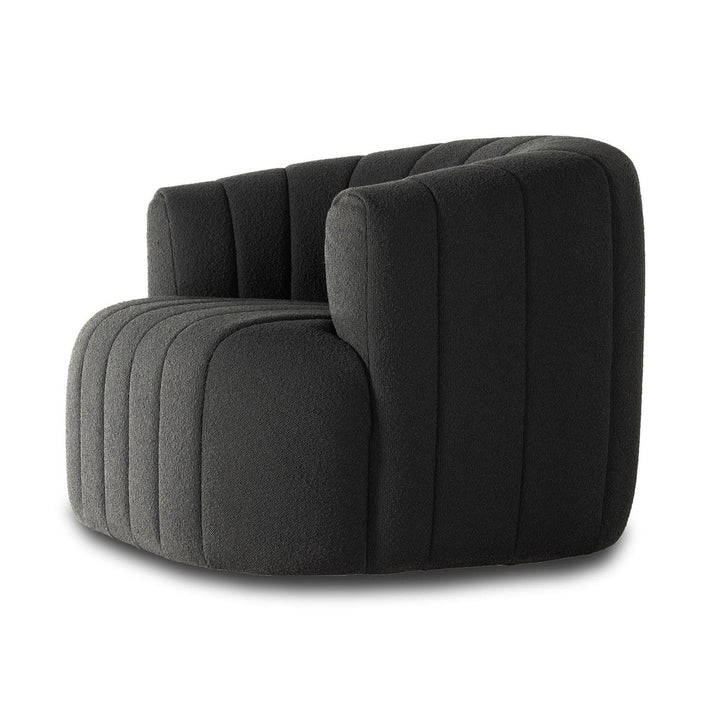 Parker Swivel Chair - FIQA Boucle Charcoal