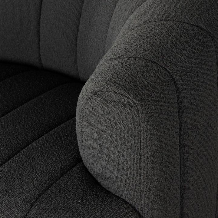 Parker Swivel Chair - FIQA Boucle Charcoal