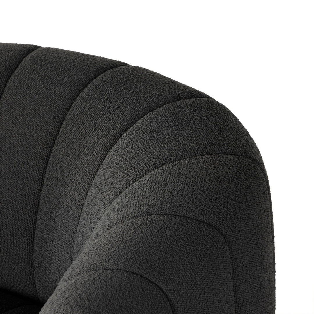 Parker Swivel Chair - FIQA Boucle Charcoal