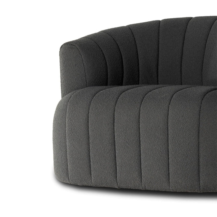 Parker Swivel Chair - FIQA Boucle Charcoal