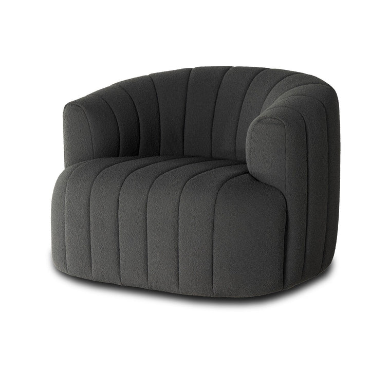 Parker Swivel Chair - FIQA Boucle Charcoal