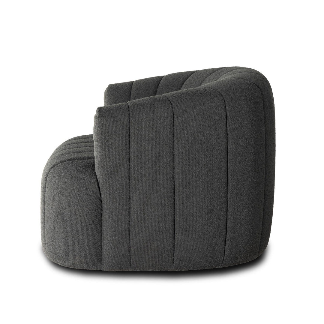 Parker Swivel Chair - FIQA Boucle Charcoal