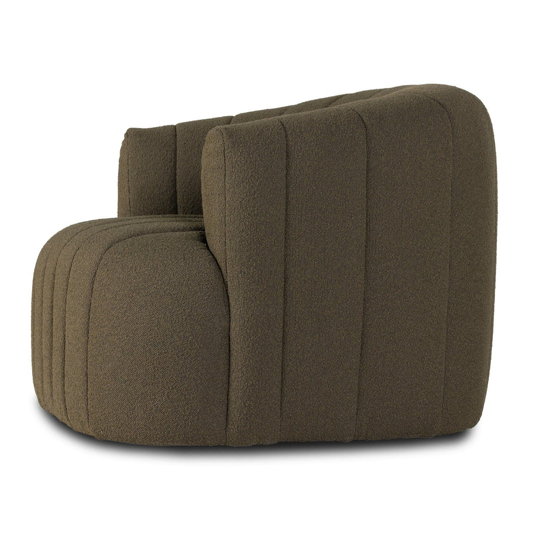 Parker Swivel Chair - FIQA Boucle Olive