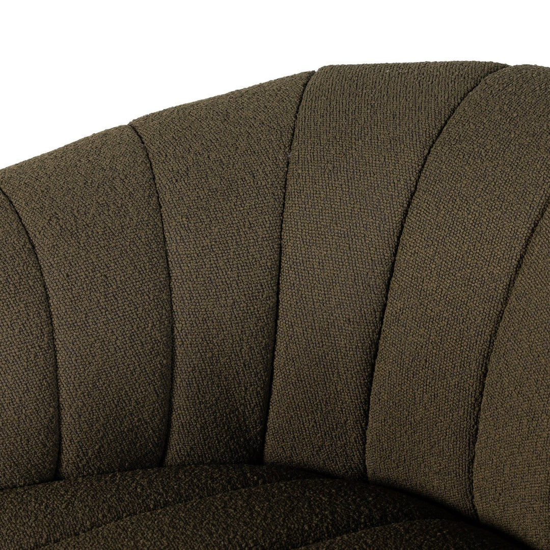 Parker Swivel Chair - FIQA Boucle Olive