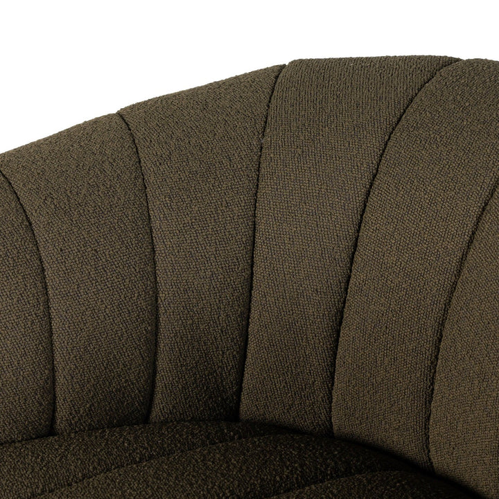 Parker Swivel Chair - FIQA Boucle Olive