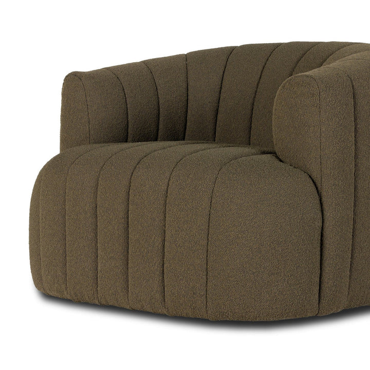 Parker Swivel Chair - FIQA Boucle Olive