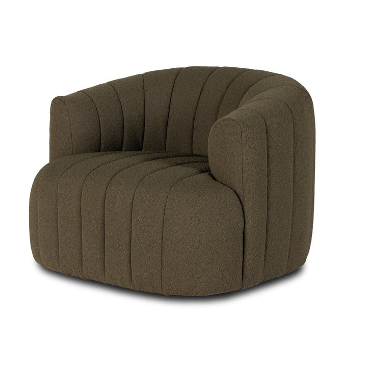 Parker Swivel Chair - FIQA Boucle Olive