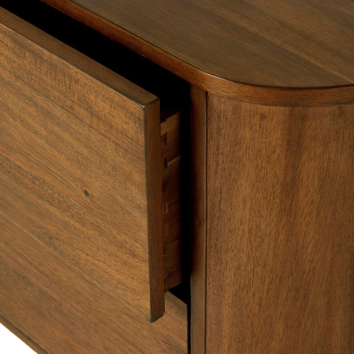 Emerson Nightstand - Seasoned Brown Acacia