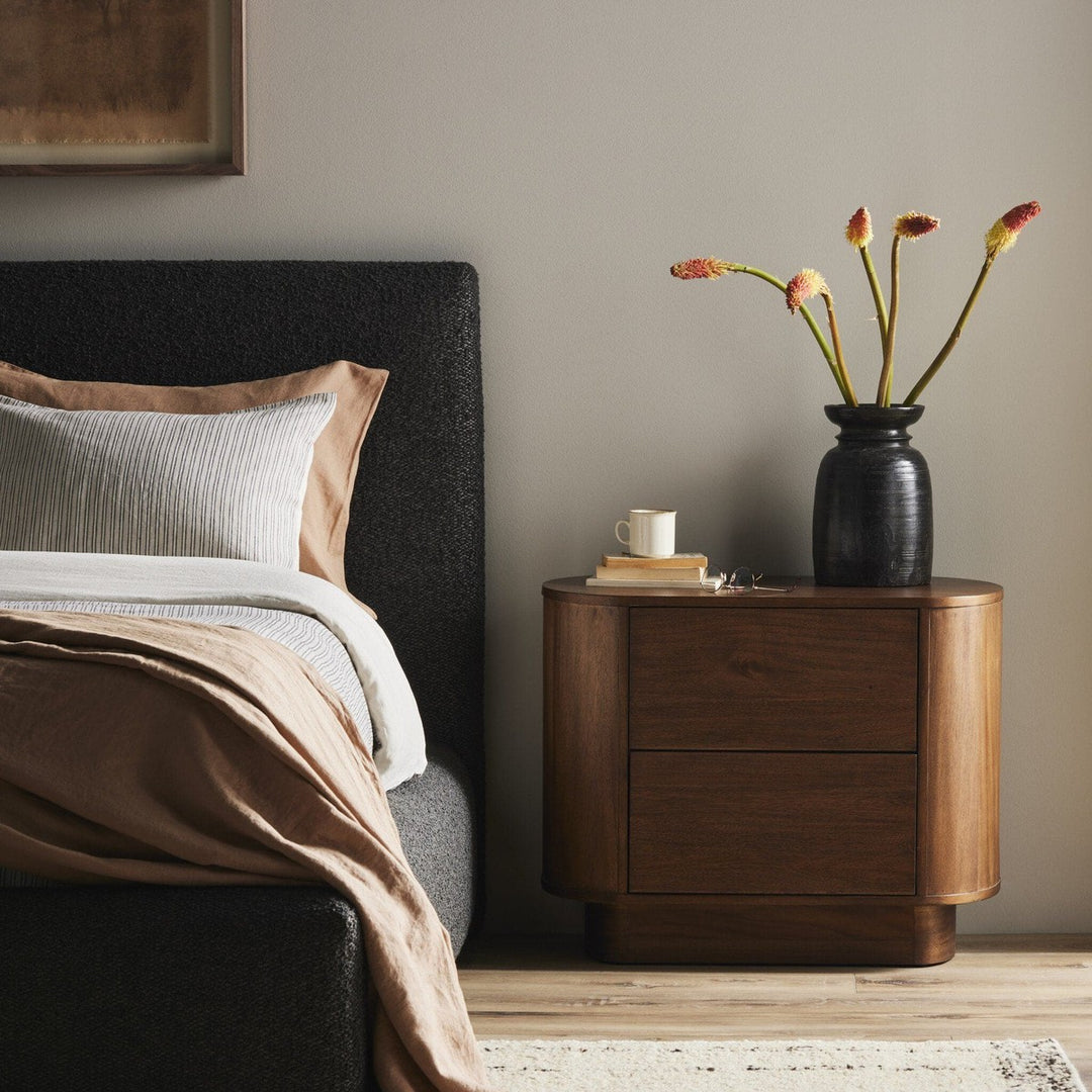 Emerson Nightstand - Seasoned Brown Acacia