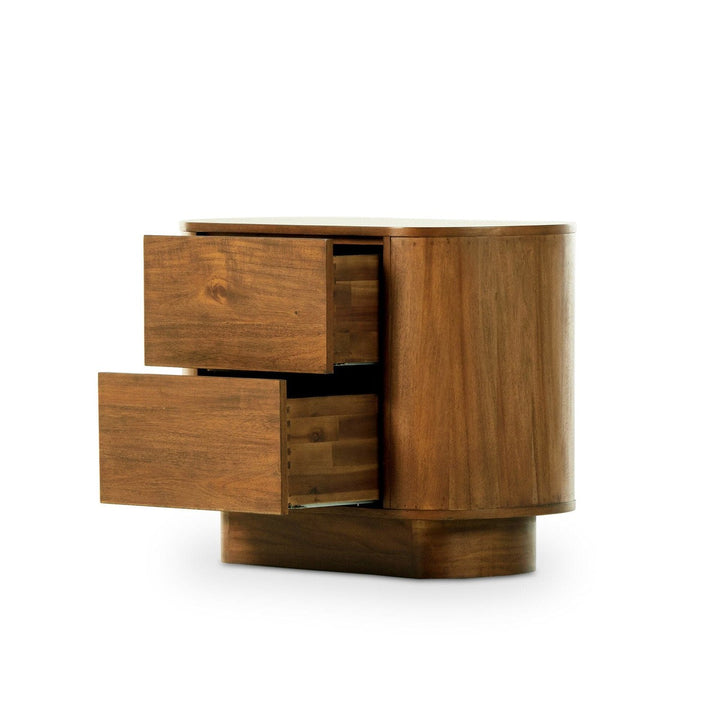 Emerson Nightstand - Seasoned Brown Acacia