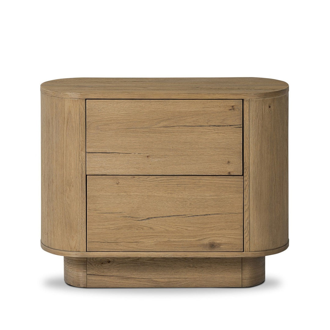 Preston Nightstand - Worn Oak - Brown