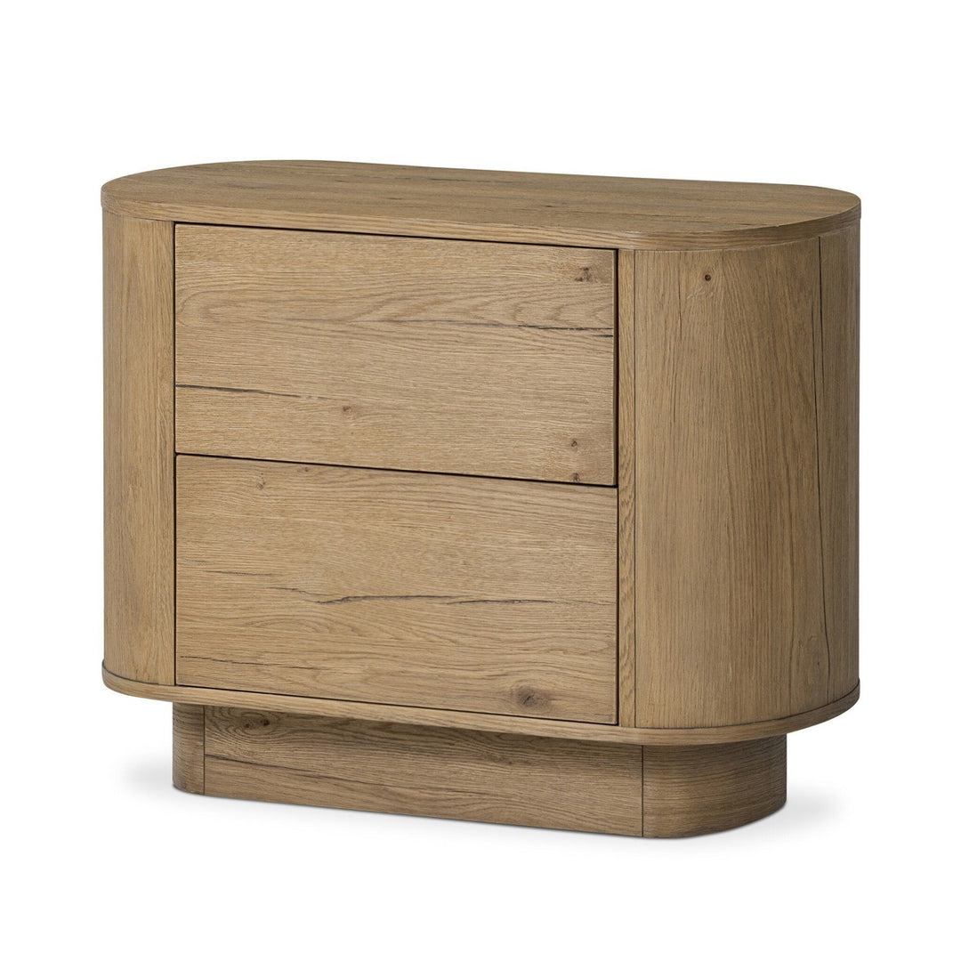 Preston Nightstand - Worn Oak - Brown