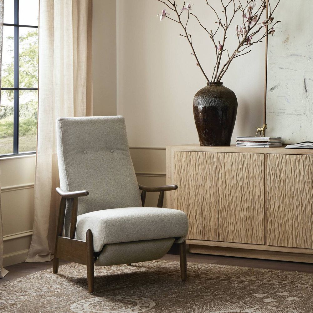 Lounge Chairs: Recliners Jarvis Recliner: Weslie Flax - Almond