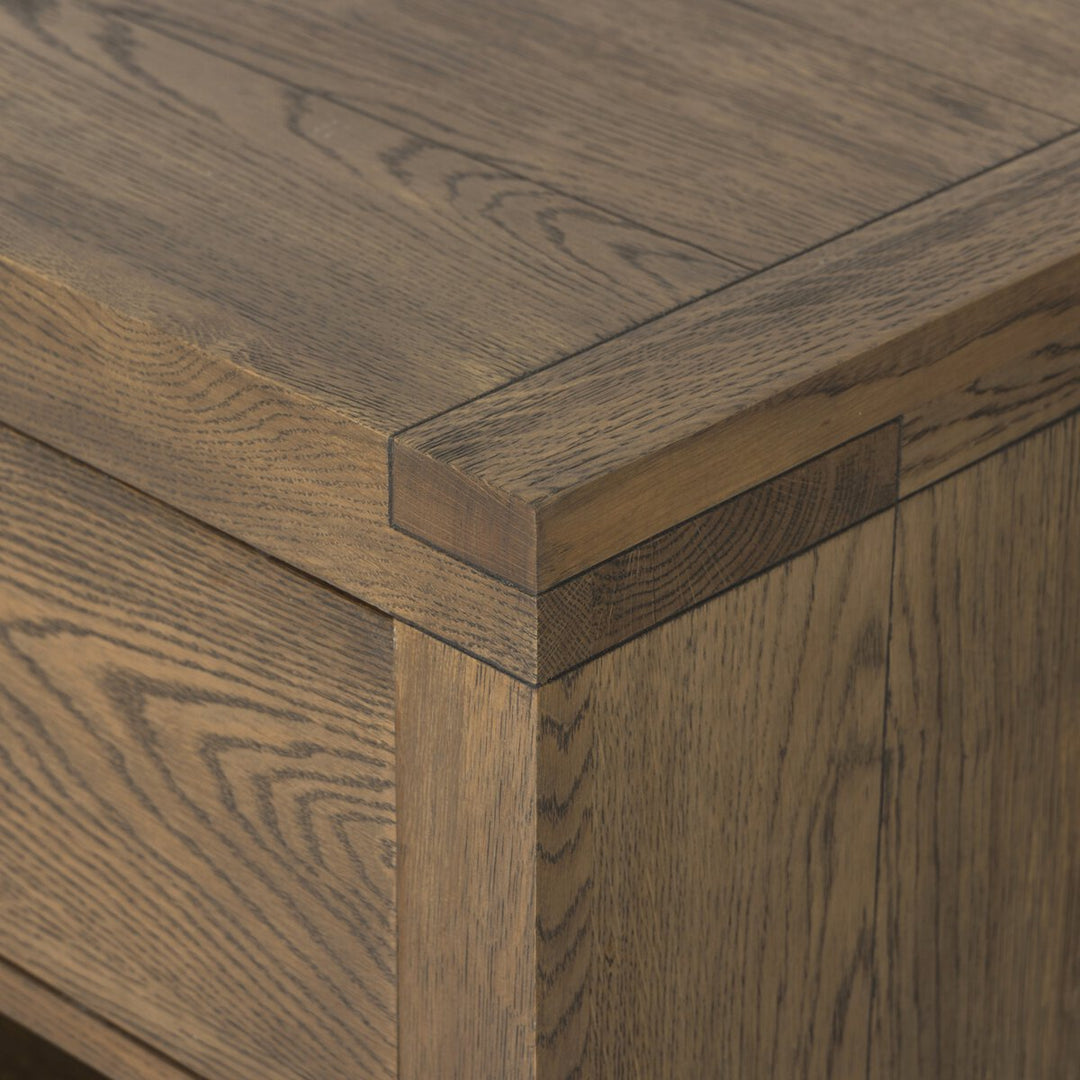 Harvey Nightstand - Worn Oak Veneer