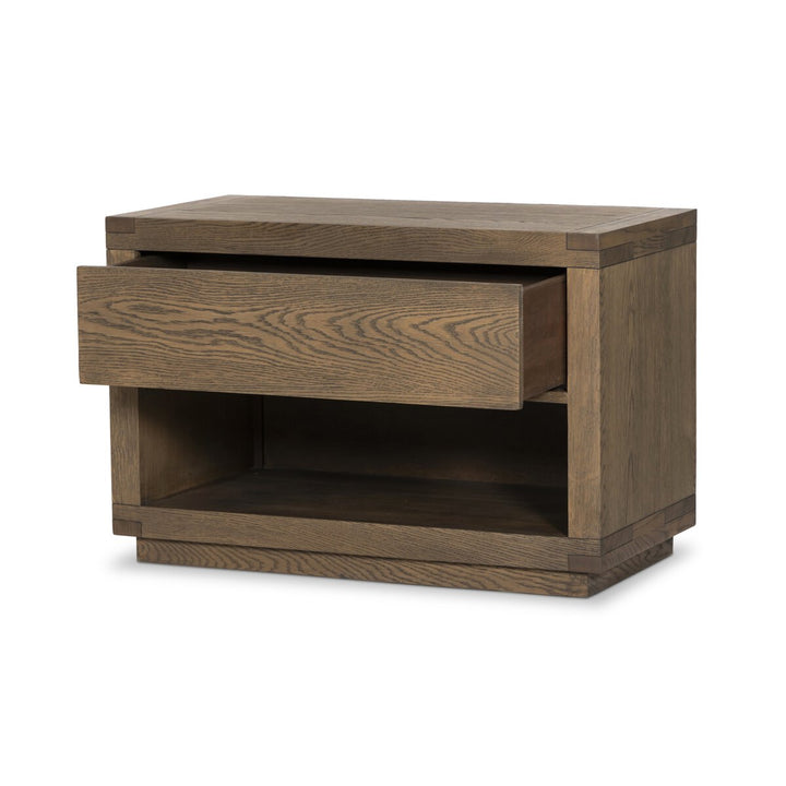 Harvey Nightstand - Worn Oak Veneer