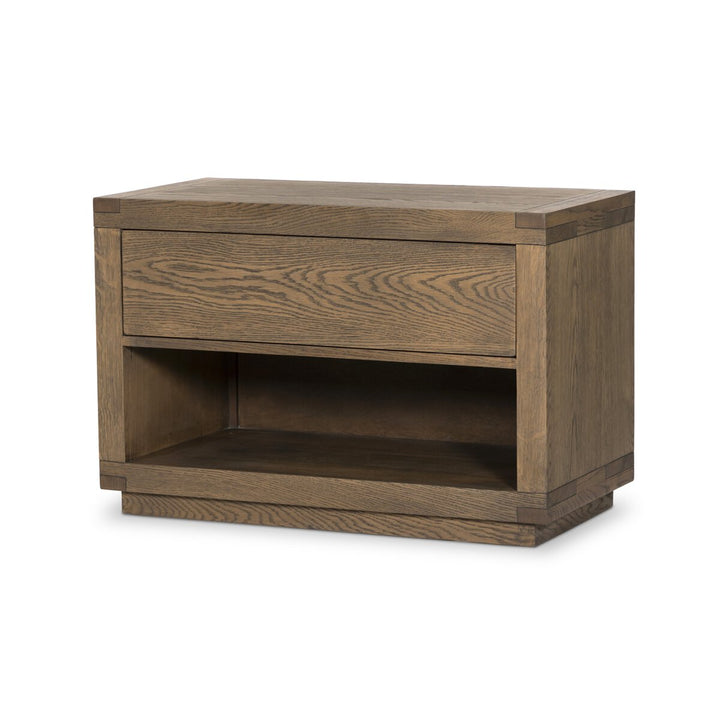 Harvey Nightstand - Worn Oak Veneer