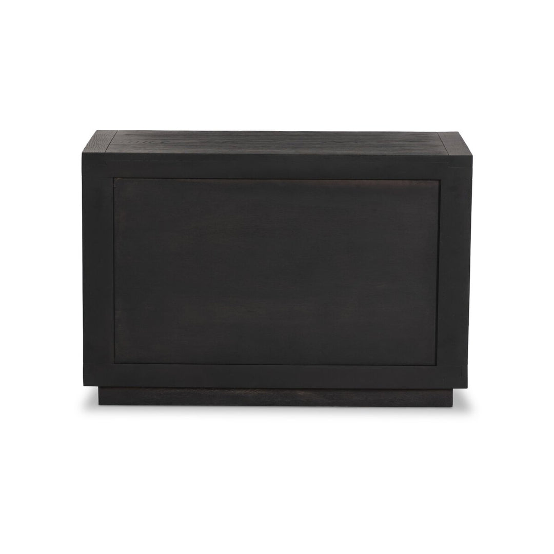 Harvey Nightstand - Worn Black Oak Veneer